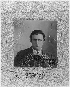 Ernest Hemingway 1923 Passport Photograph, 1923