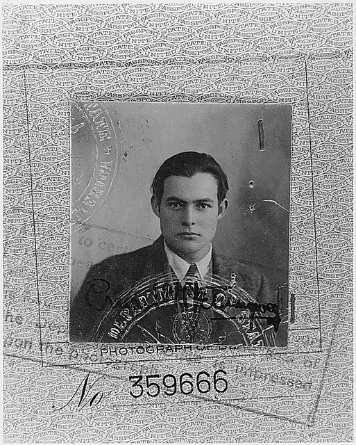 Ernest Hemingway 1923 Passport Photograph, 1923