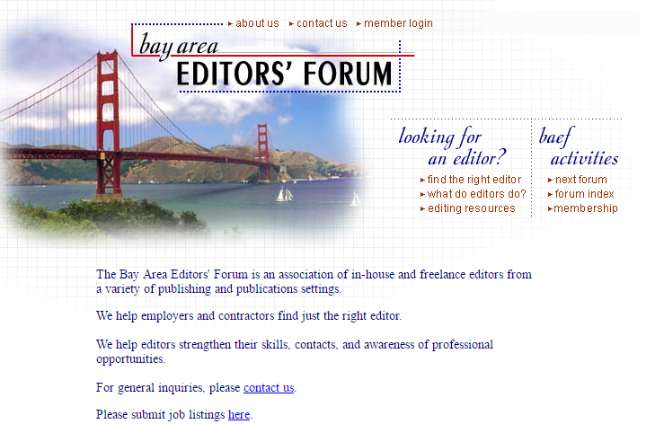 hiring an editor pic of Bay Area Editors Forum