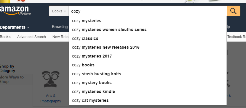 Amazon keyword search