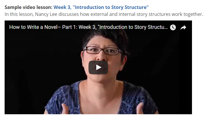 Online Classes in Novel Writing