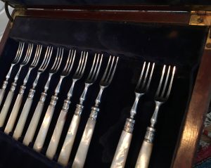 Antique silverware