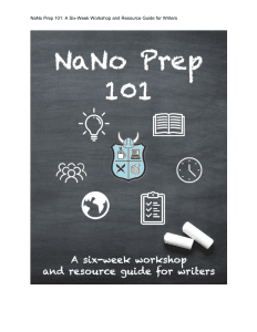 NaNoWriMo Workbook